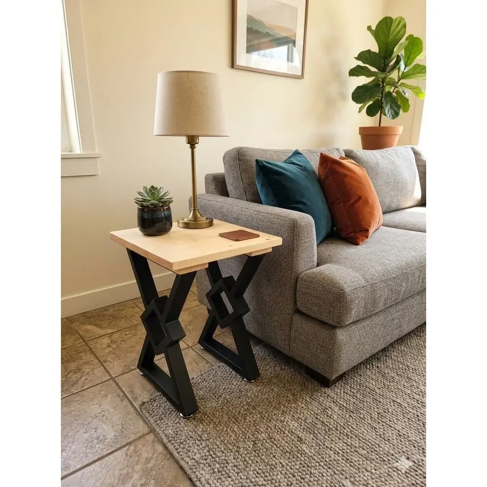Handcrafted plant stand and or side table